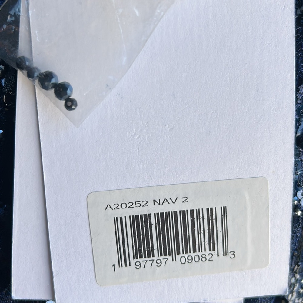 Mac Duggal 20252 NWT EMBELLISHED 1/2 SLEEVE A LINE DRESS - Picture 11 of 11